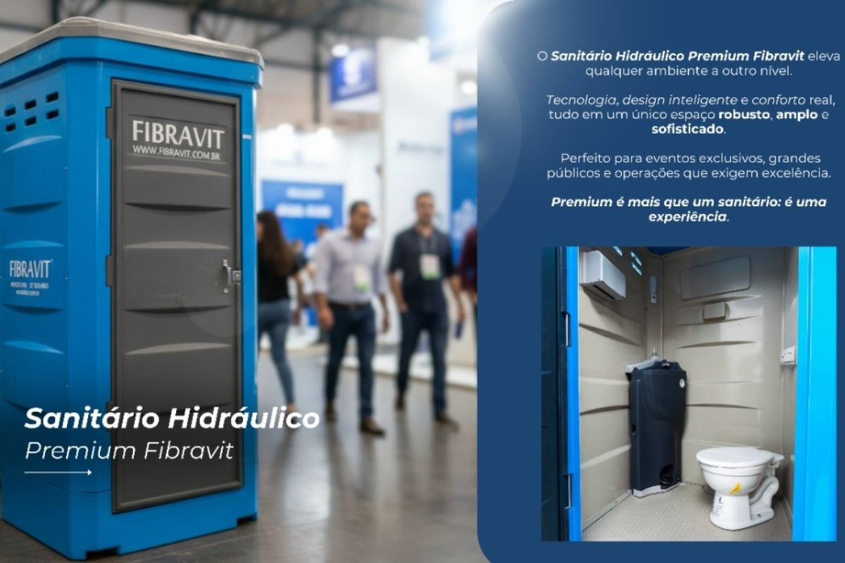 A nova estética da infraestrutura móvel: por que o Sanitário Premium redefine o design de banheiros externos