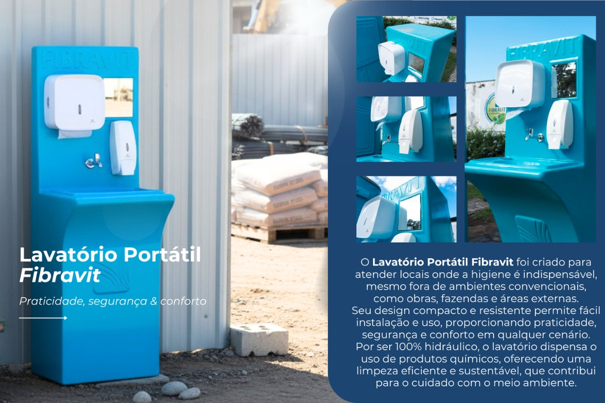 Higiene e produtividade: o papel dos lavatórios portáteis na rotina da obra
