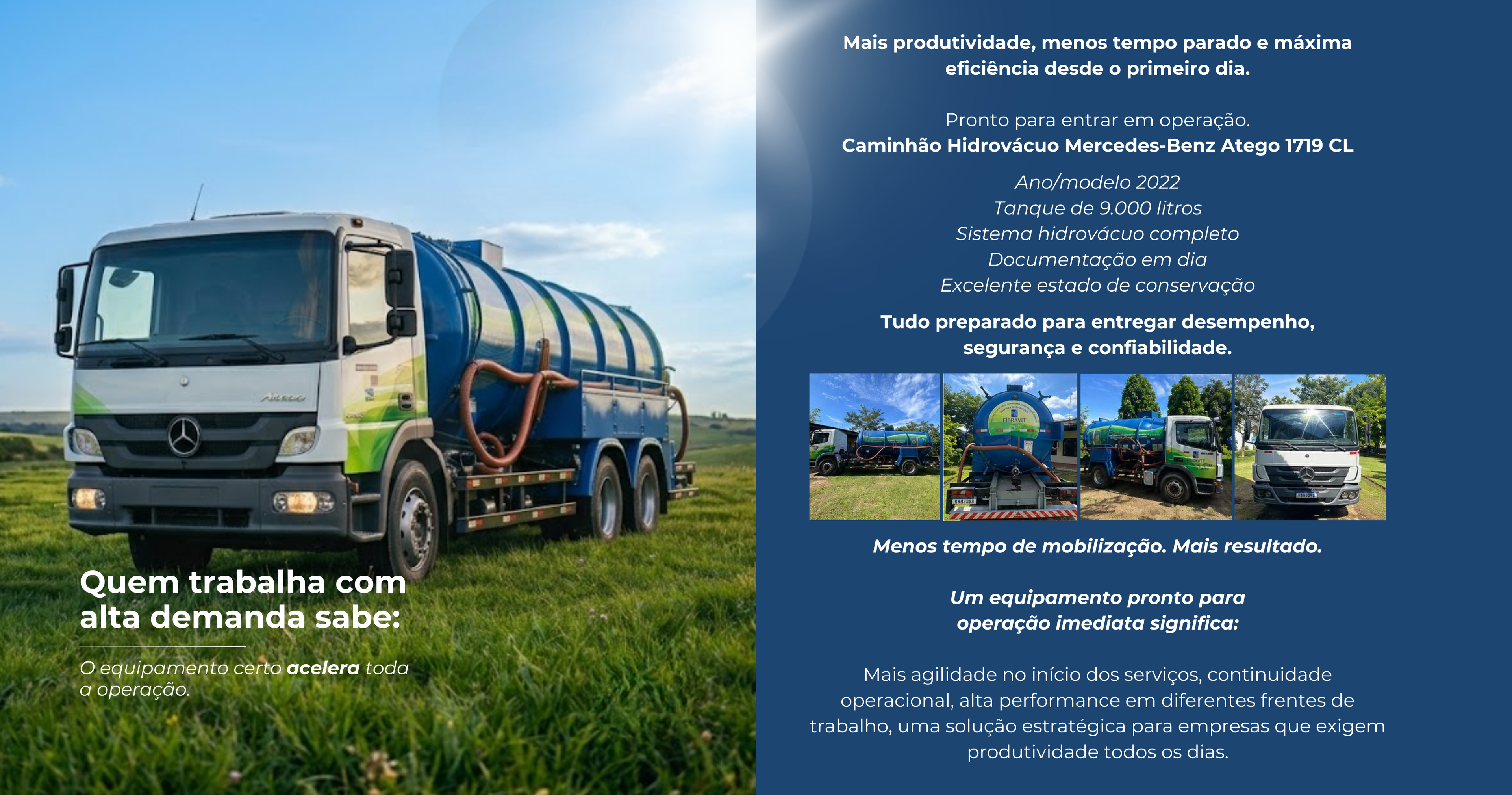 Caminhão hidrovácuo para obras: por que ele é essencial em operações de alta demanda