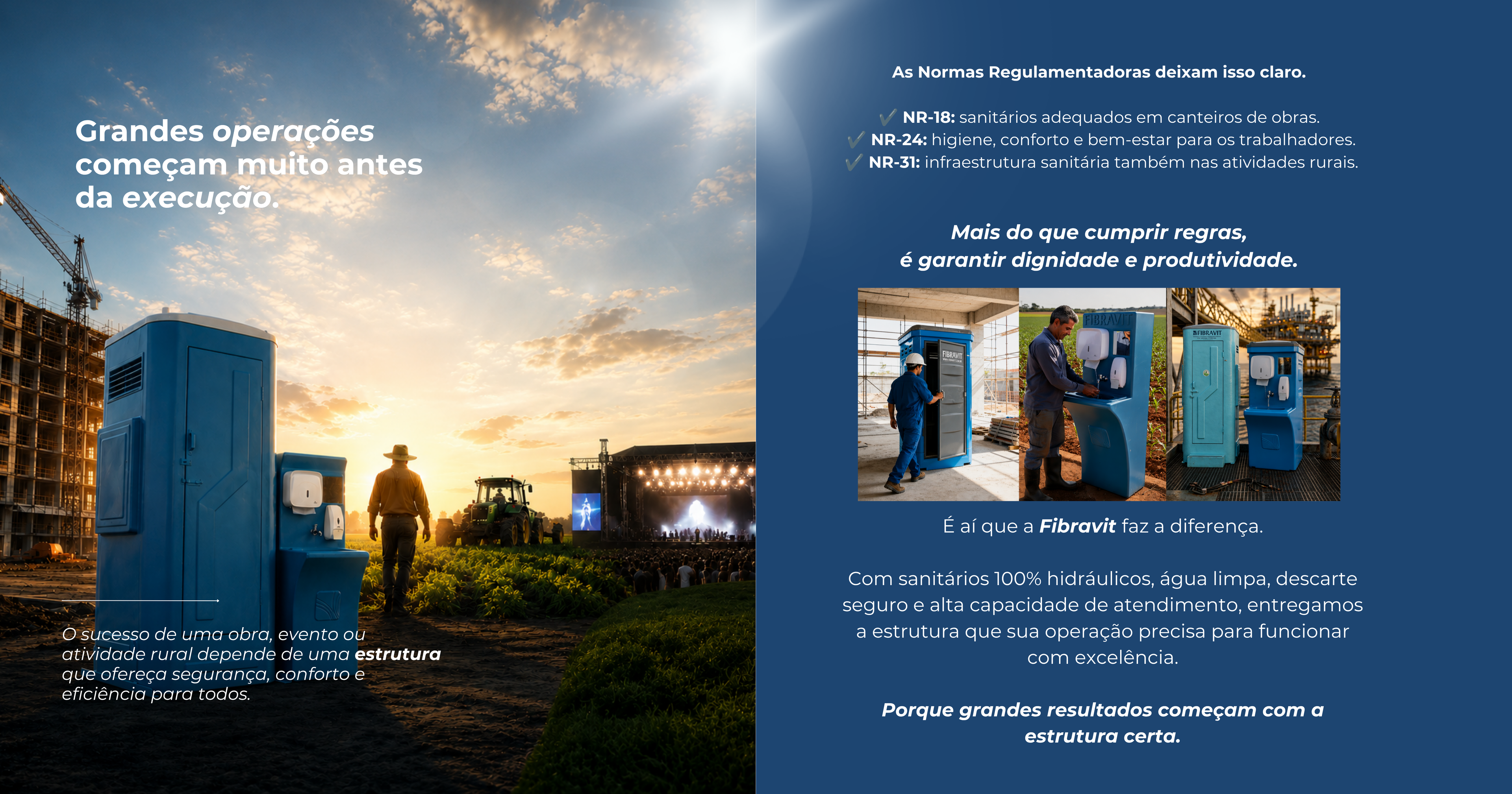 Como escolher o sanitário ideal para canteiros de obras