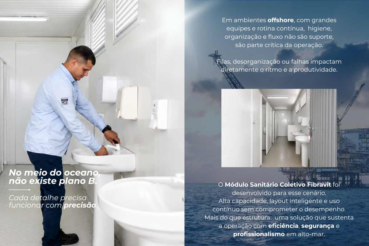Container sanitário offshore: solução ideal para operações de alta demanda