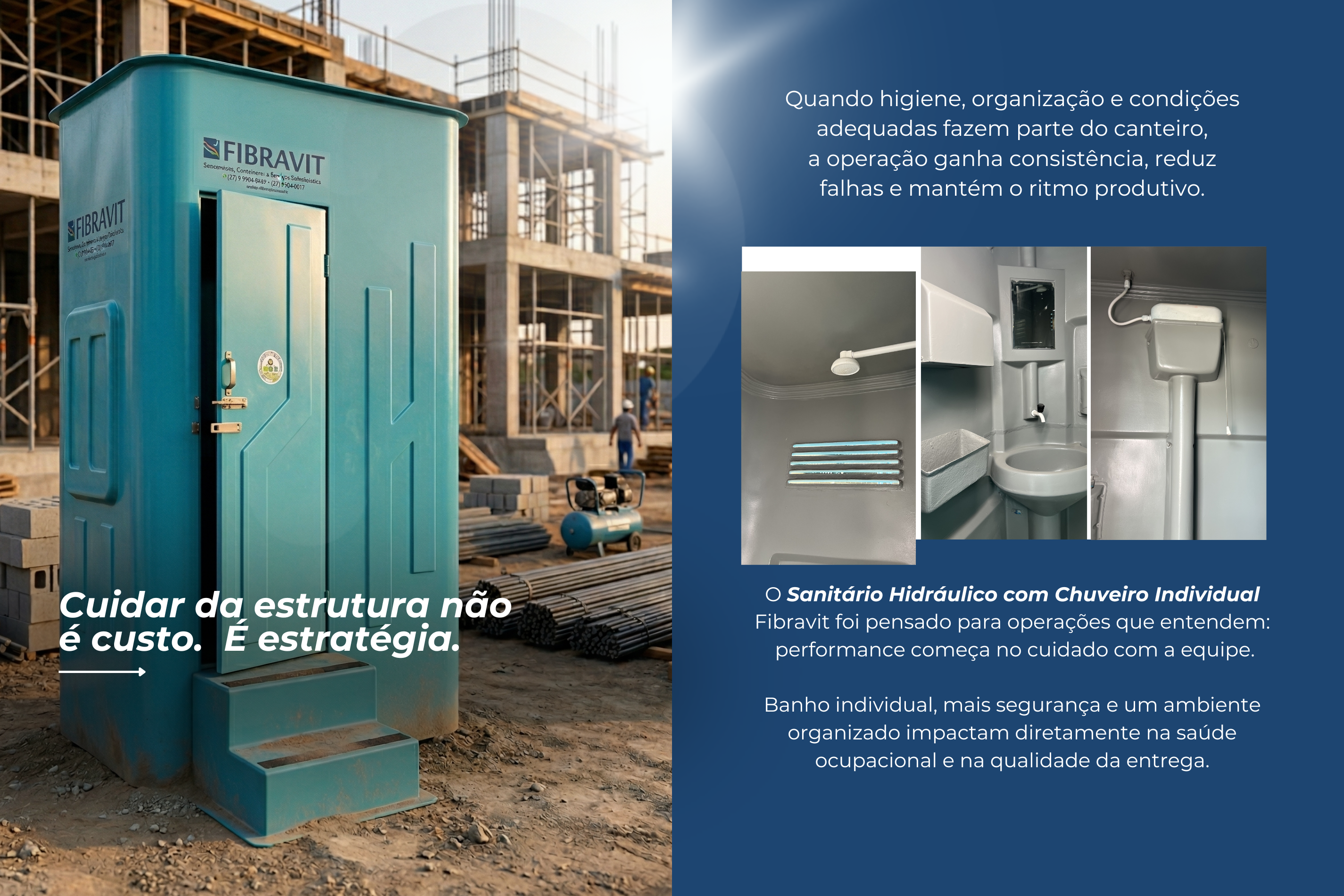 Sanitário comum x sanitário hidráulico com chuveiro: qual a diferença na prática da obra?