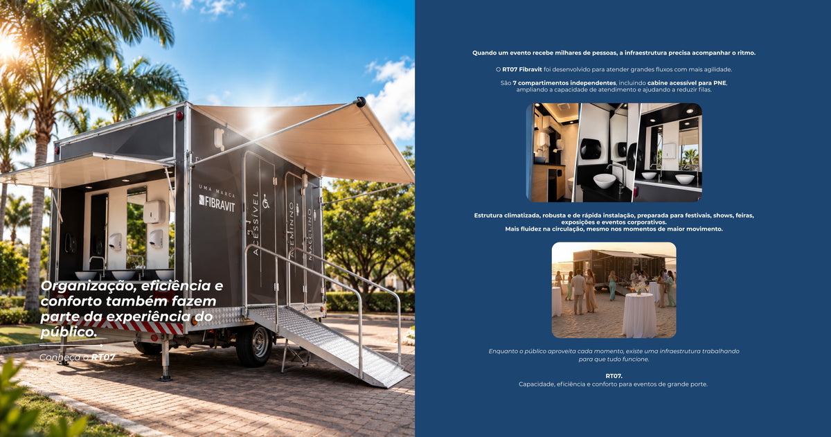 Banheiro para grandes eventos: como atender grandes públicos com conforto e eficiência