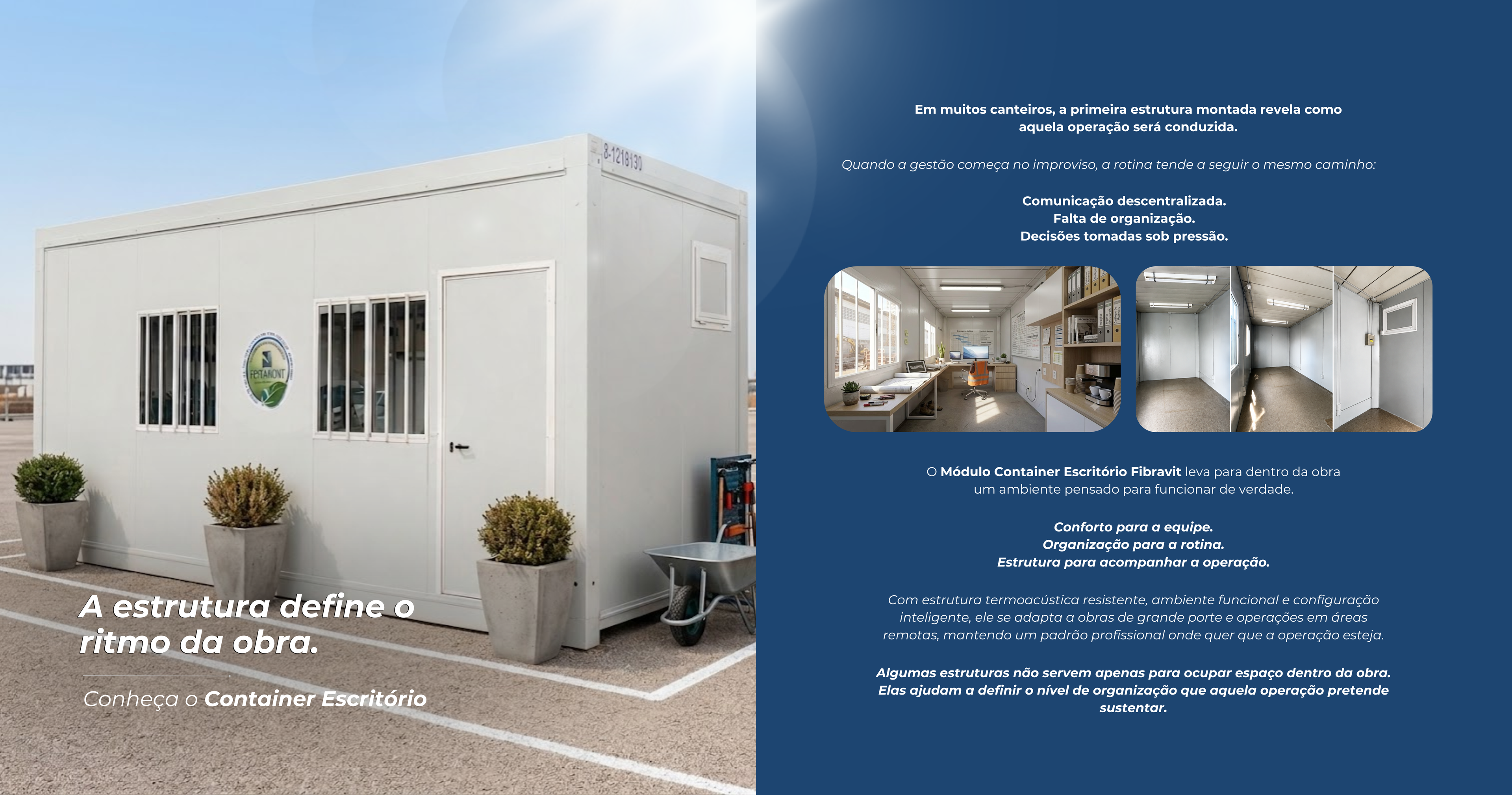 Container escritório para obras: como uma estrutura adequada aumenta a produtividade do canteiro